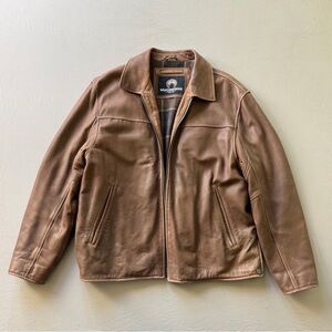 Brown Leather Jacket Weatherproof Macys Coat vintage